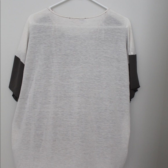 Olive/cream blouse - Picture 4 of 4